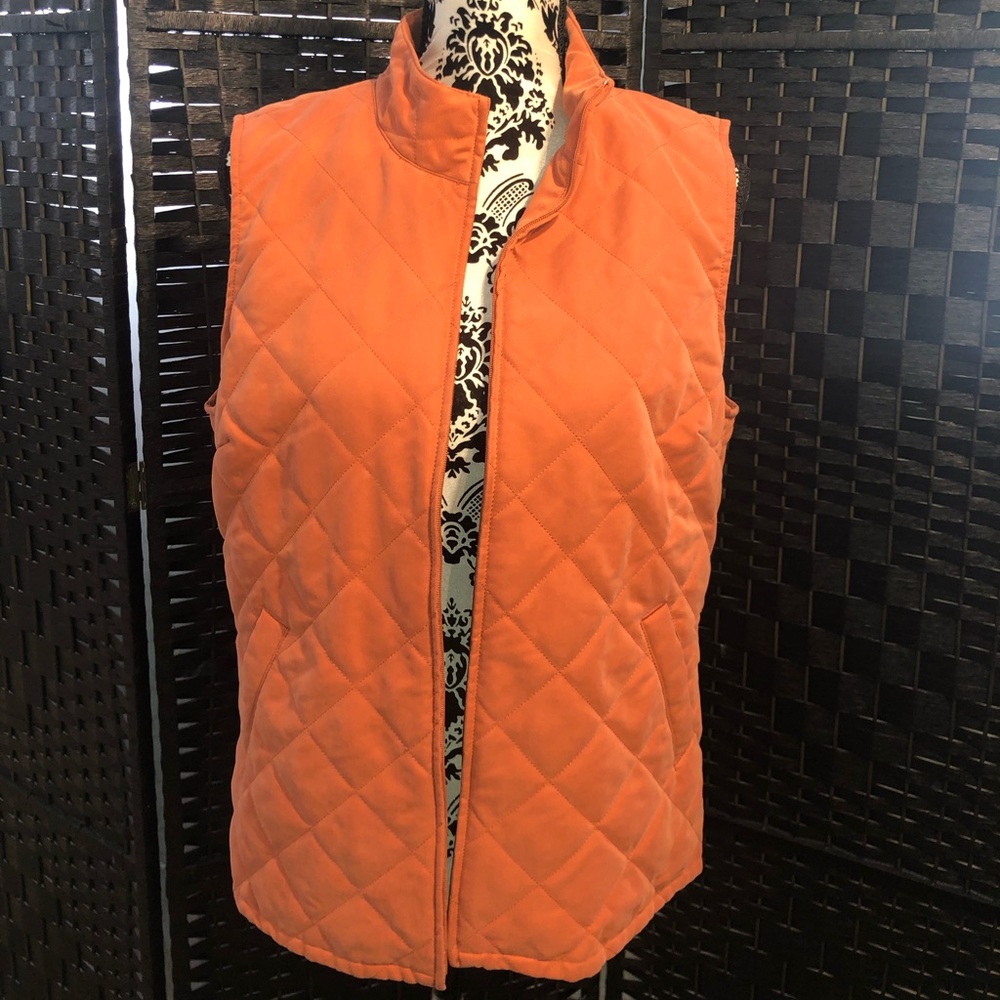 Orvis orange vest
